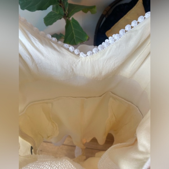 Revolve Majorelle Women’s Small White One Piece Joyce Linen Romper Sleeveless - Picture 6 of 11